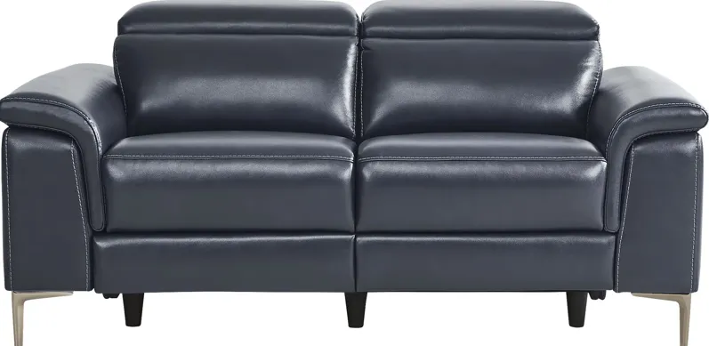 Weatherford Park Blue Dual Power Reclining Loveseat