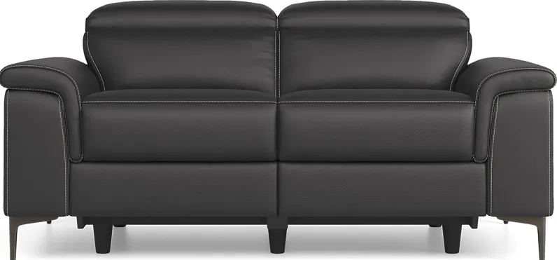 Weatherford Park Black Dual Power Reclining Loveseat