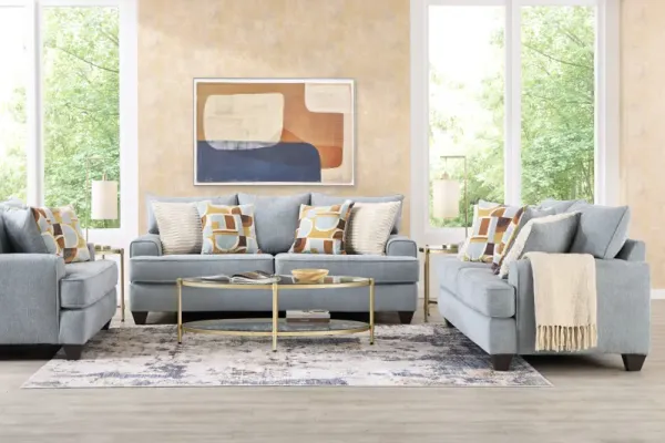 Twin Falls Spa 8 Pc Living Room with Sleeper Sofa