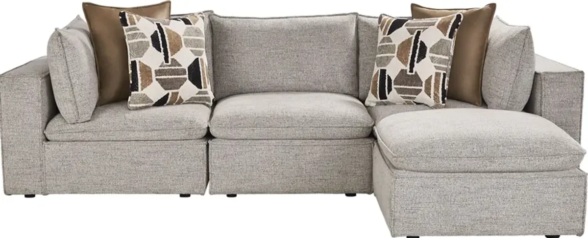 Langford Park Beige 7 Pc Sectional Living Room