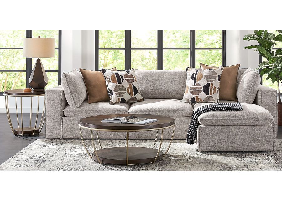 Langford Park Beige 7 Pc Sectional Living Room