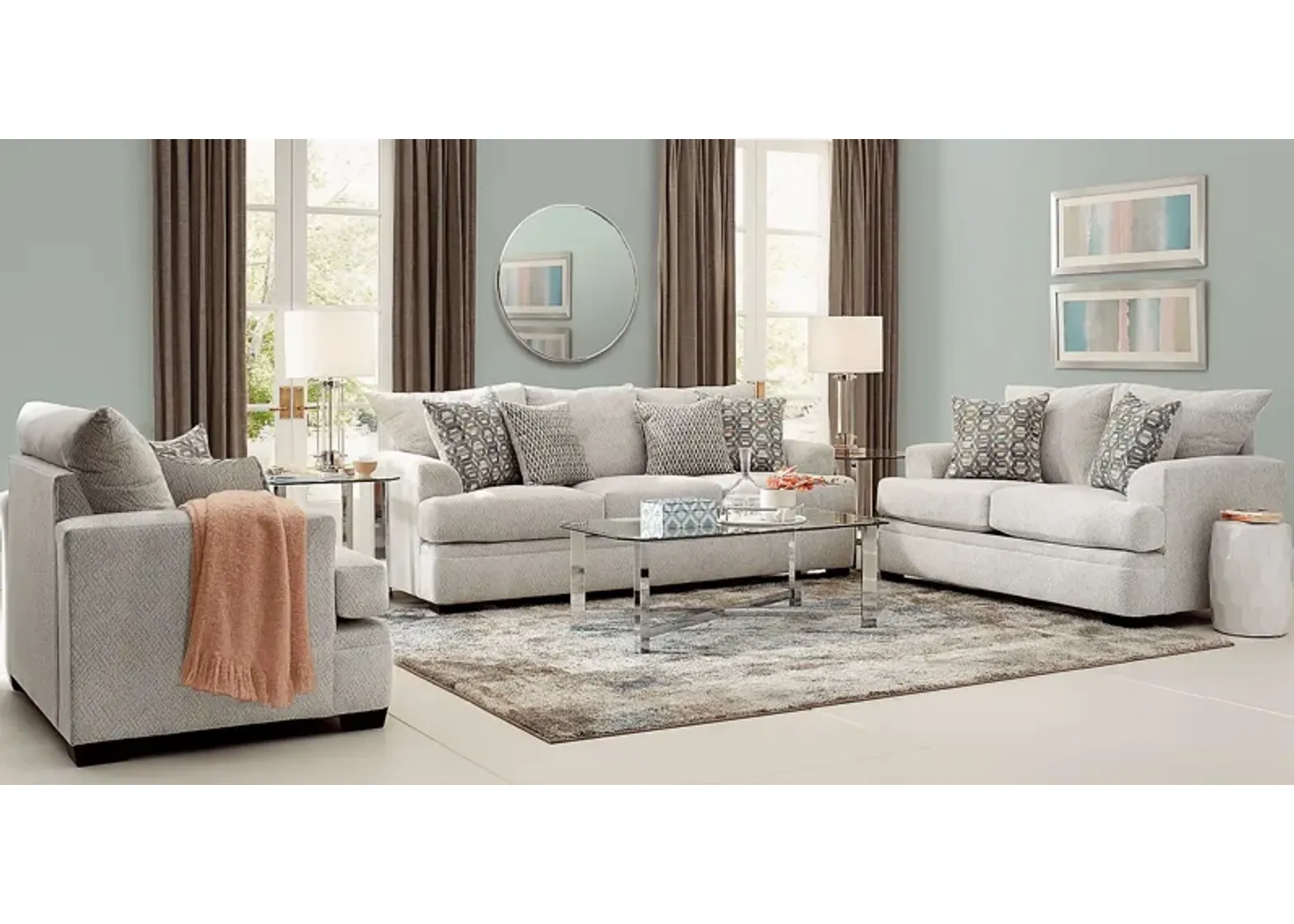 Blair Park Beige 2 Pc Living Room