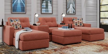 ModularOne Copper 6 Pc Sectional with Media Consoles
