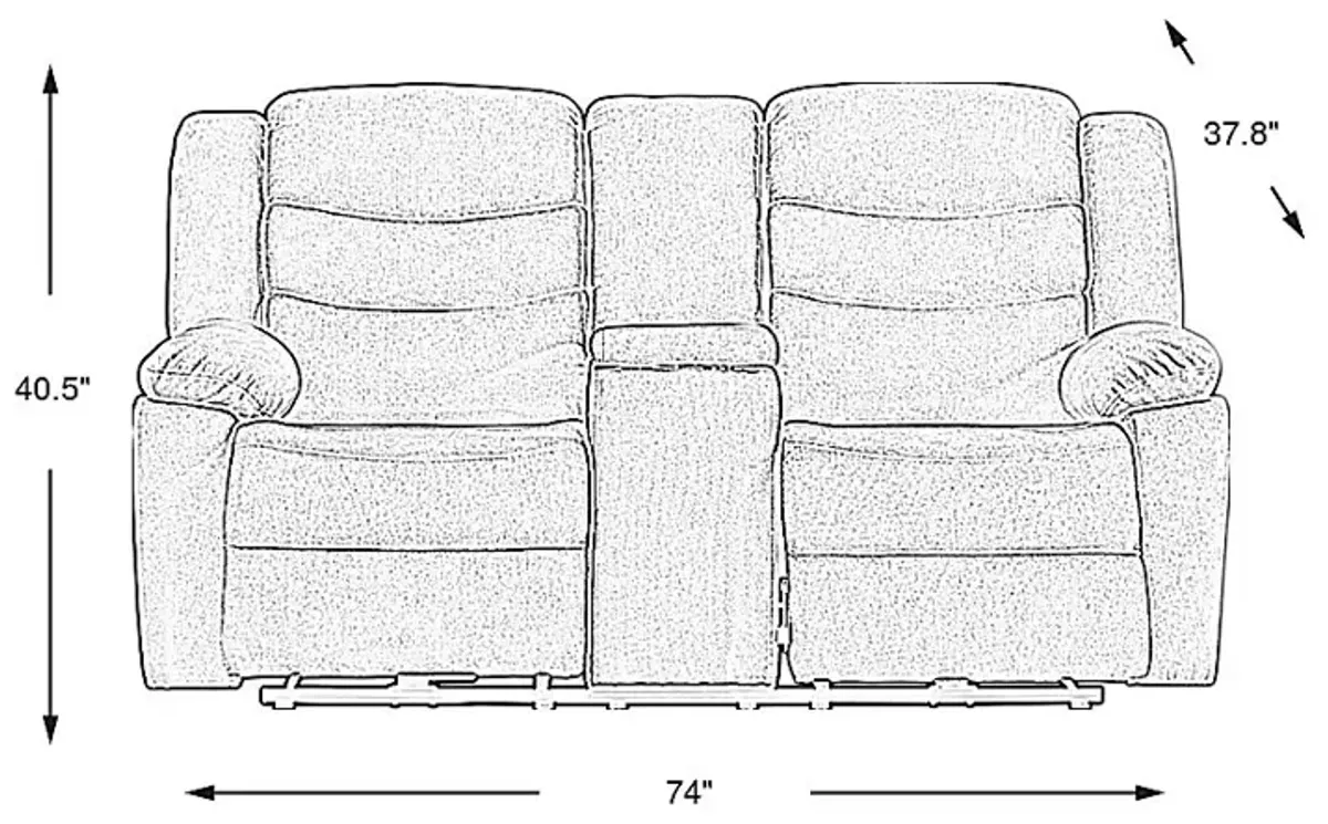 Swansea Mint Power Reclining Console Loveseat