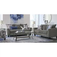 Sandia Heights Gray 7 Pc Living Room