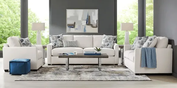 Caprice Ivory 8 Pc Living Room