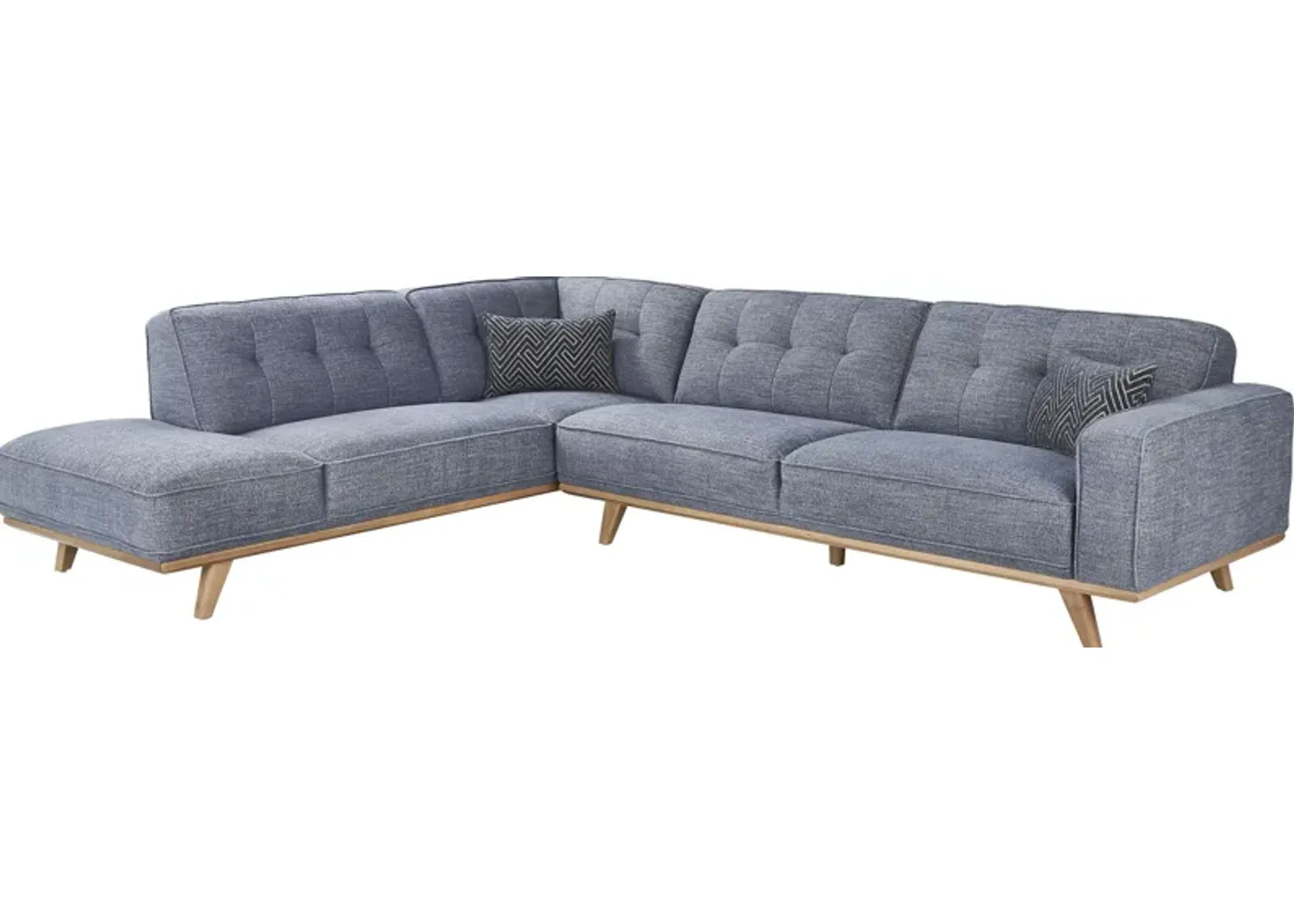 Stamford Bridge Denim 2 Pc Sectional