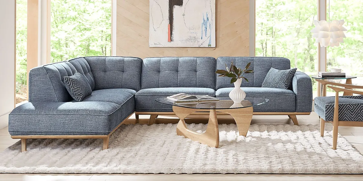 Stamford Bridge Denim 2 Pc Sectional