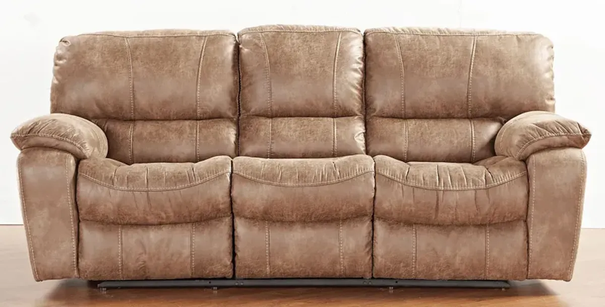 Alpen Ridge Silt Power Reclining Sofa