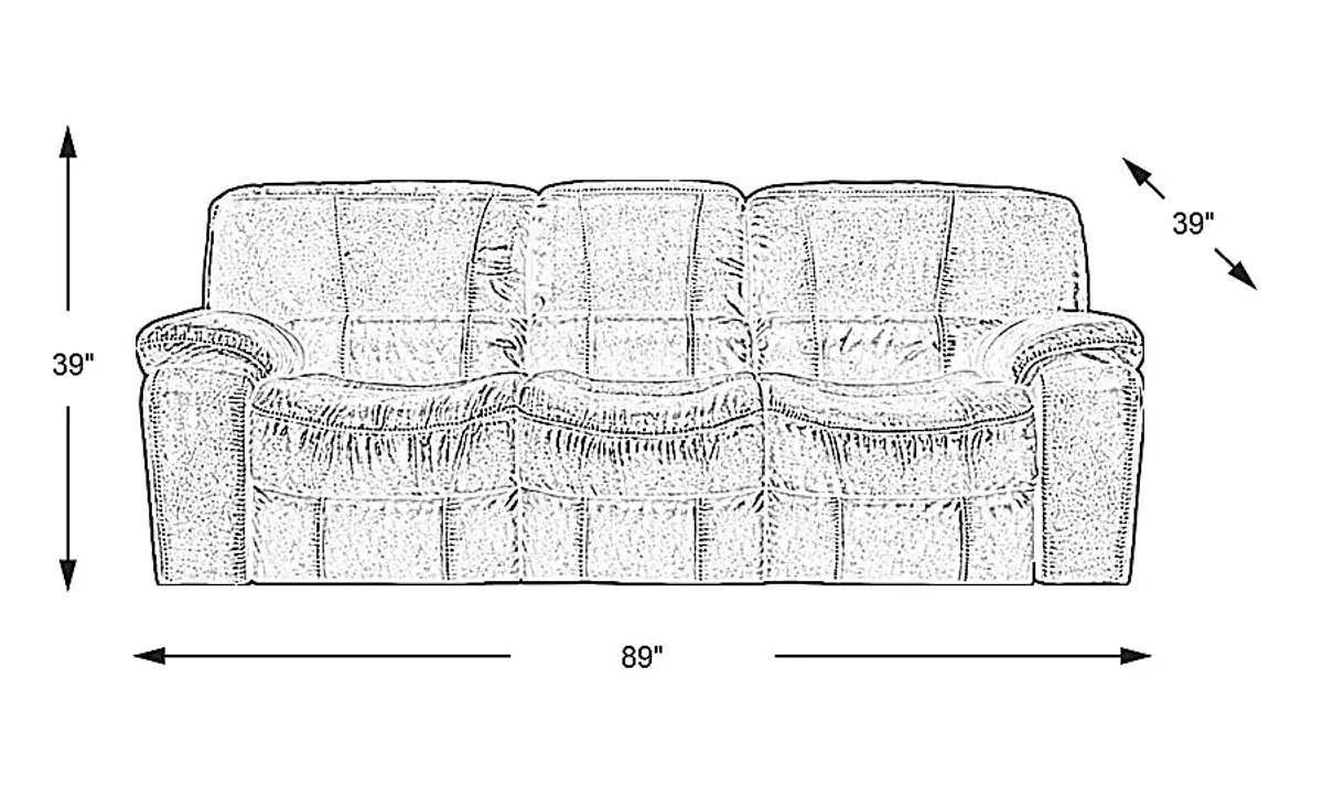 Alpen Ridge Silt Power Reclining Sofa