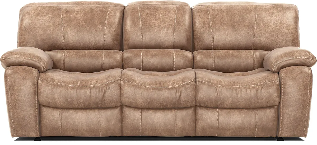 Alpen Ridge Silt Power Reclining Sofa