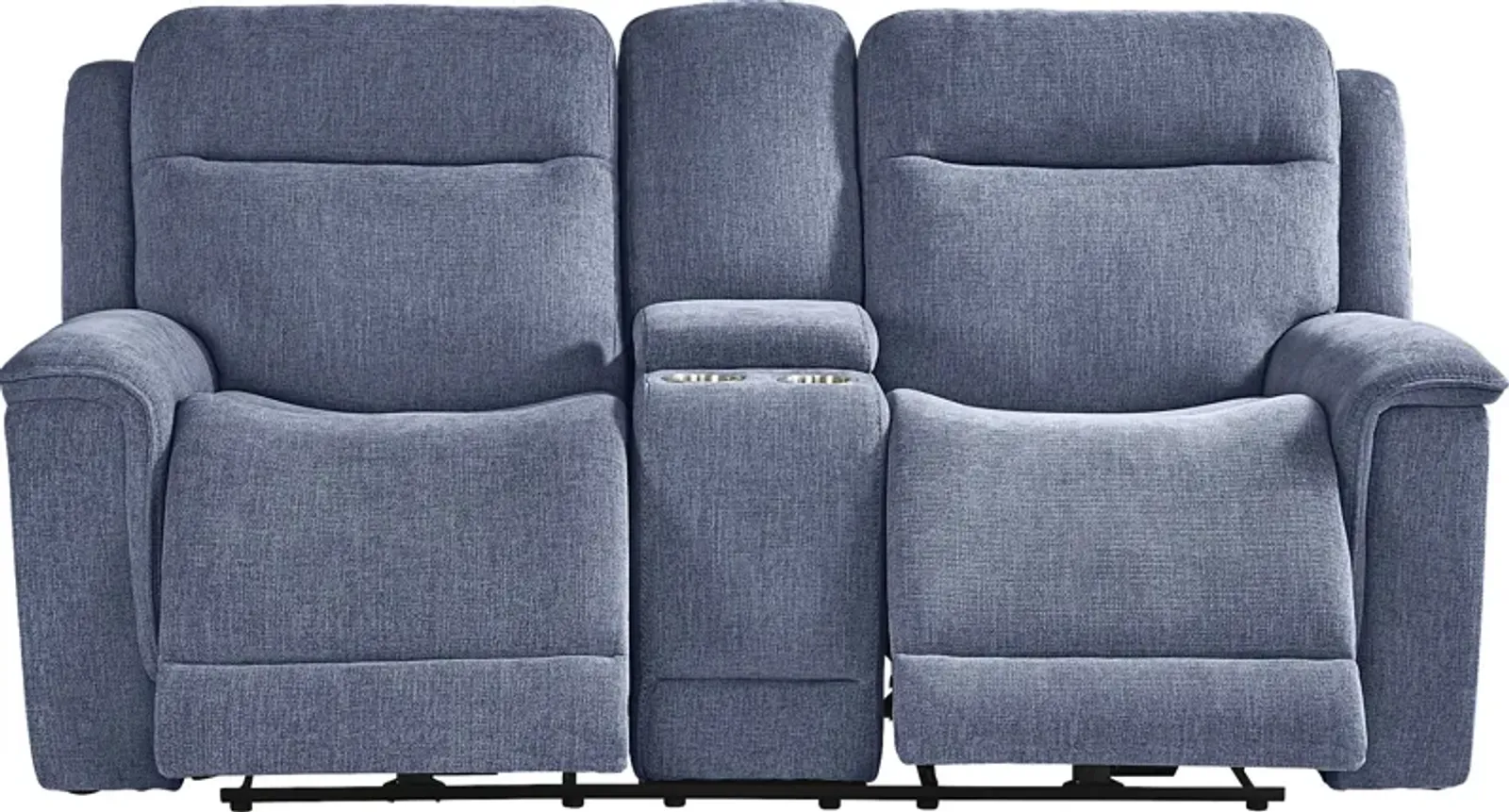 Kamden Place Cobalt Dual Power Reclining Loveseat