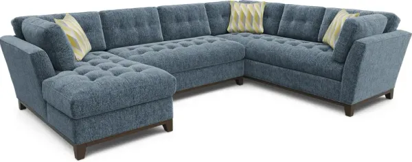 Weston Navy 3 Pc Sectional