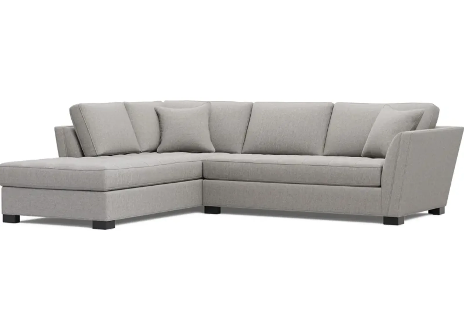 Calvin Heights Smoke Textured 2 Pc Sectional