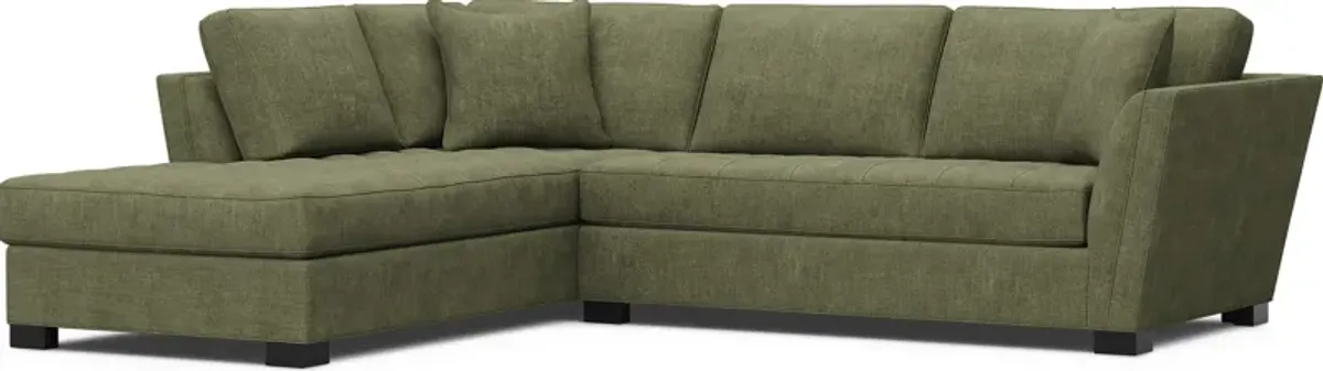 Calvin Heights Avocado Chenille 2 Pc Sectional