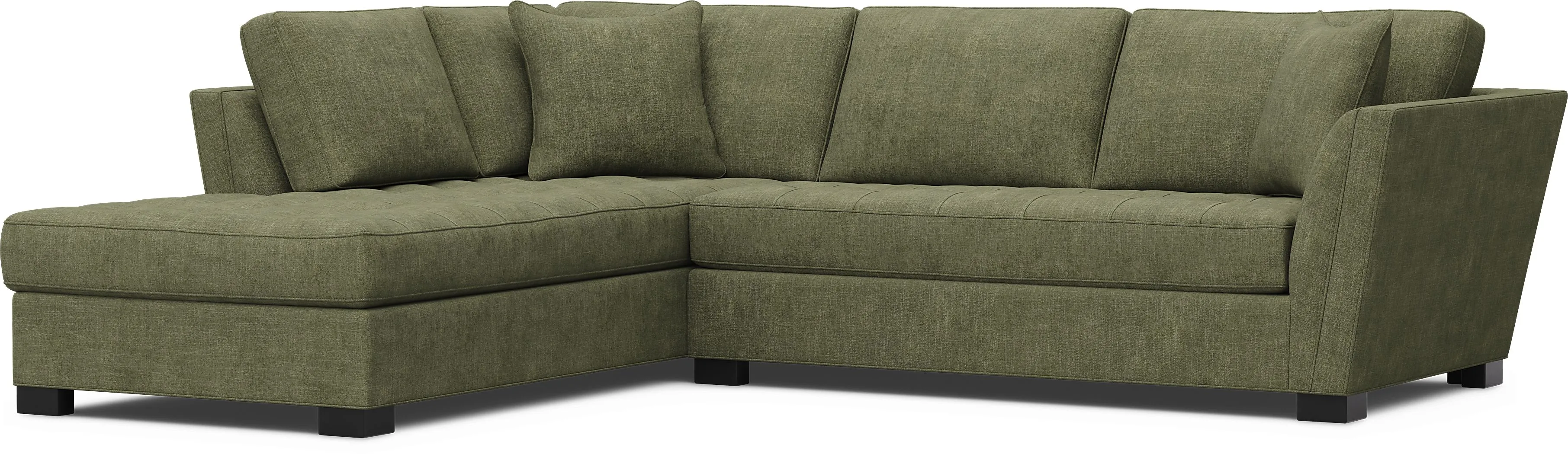 Calvin Heights Avocado Chenille 2 Pc Sectional