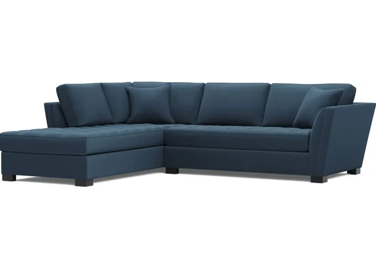 Calvin Heights Sapphire Microfiber 2 Pc Sectional