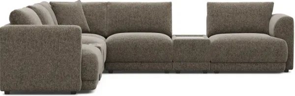 Mink 7 Pc ModularFour with Media Consoles