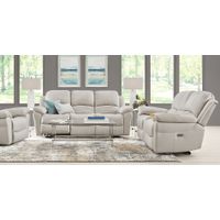 Vercelli Way Stone Leather 7 Pc Power Reclining Living Room