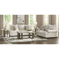 Reyna Point Beige 2 Pc Living Room
