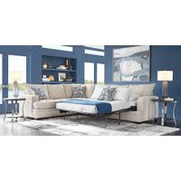 Copley Court Parchment 2 Pc Sleeper Sectional