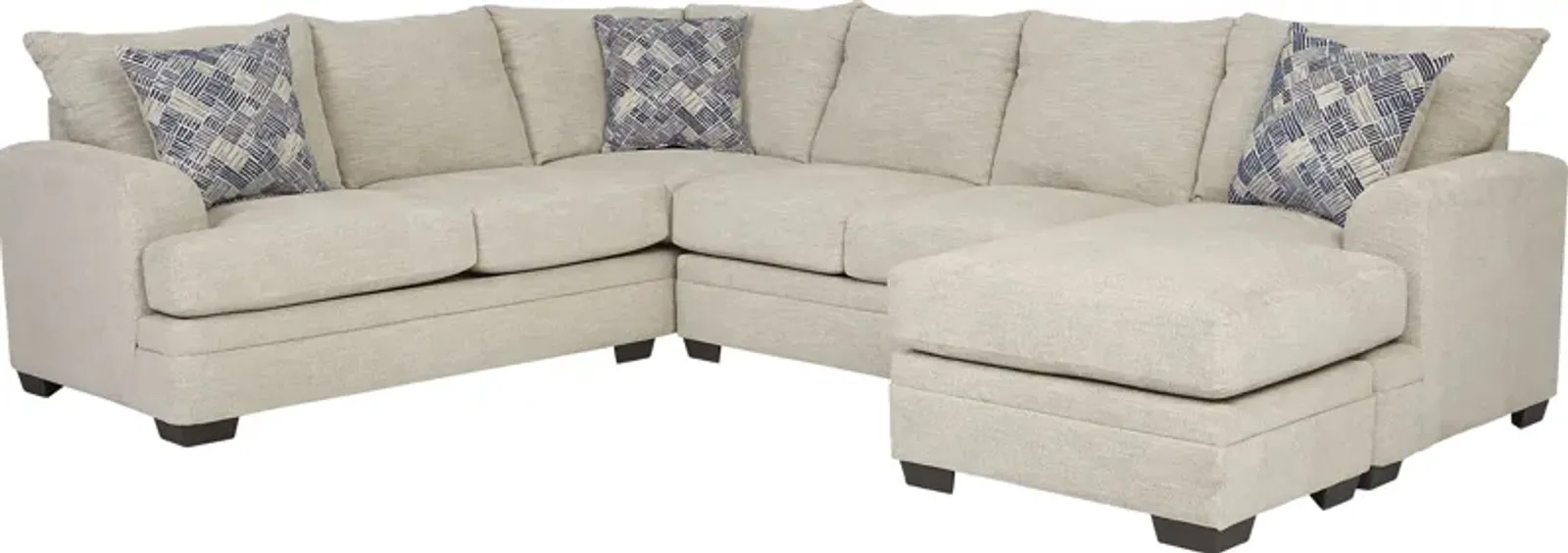 Copley Court Parchment 2 Pc Sleeper Sectional