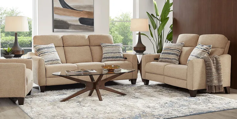 Stonecrest Camel Loveseat