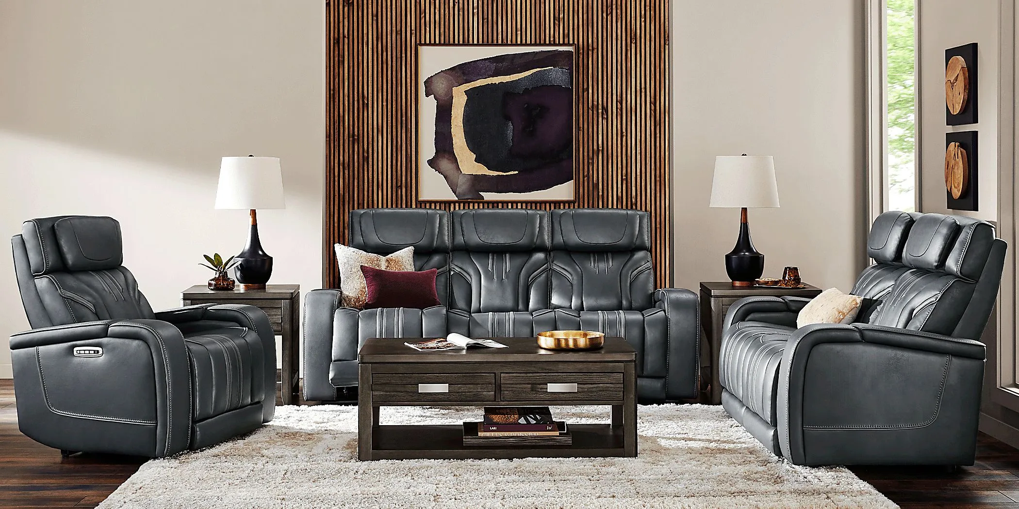 Southlake Navy Loveseat