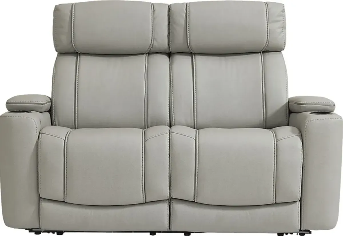 Haven Point Platinum Reclining Loveseat
