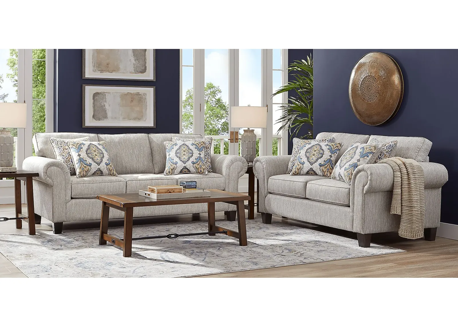 Wyndsor Way Gray 5 Pc Living Room