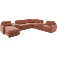 ModularOne Copper 8 Pc Sectional with Media Consoles