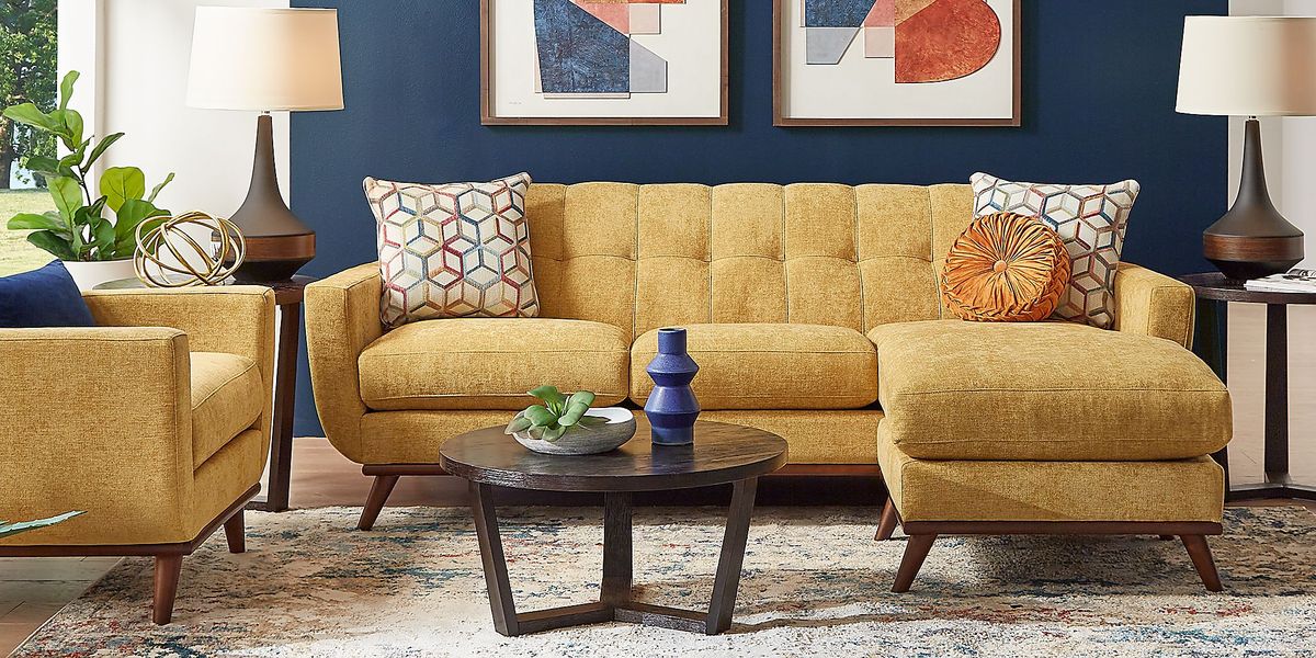 East Side Sunflower 5 Pc Sectional Living Room