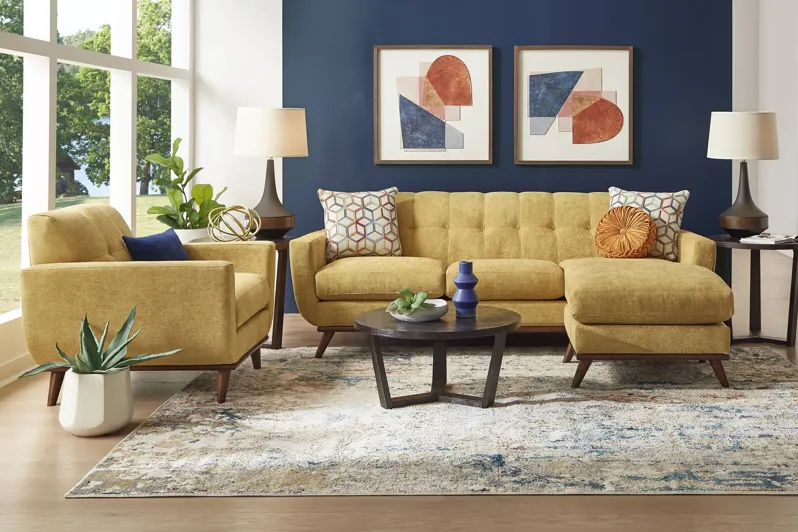 East Side Sunflower 5 Pc Sectional Living Room