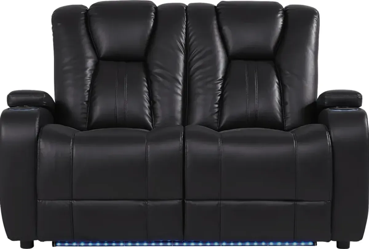 Kingvale Court Black Loveseat