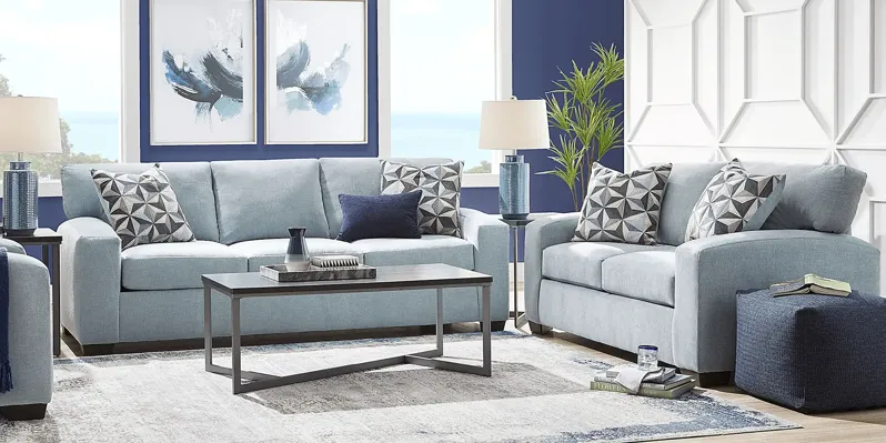 Finley Point Seafoam 2 Pc Living Room