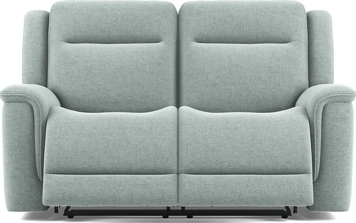 Meadow Park Seafoam Reclining Loveseat