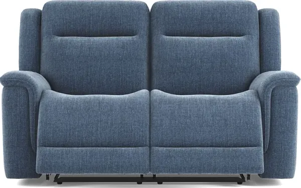 Meadow Park Cobalt Reclining Loveseat