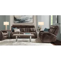 Copperfield Brown 5 Pc Dual Power Reclining Living Room