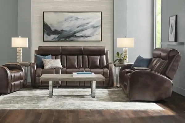 Copperfield Brown 5 Pc Dual Power Reclining Living Room