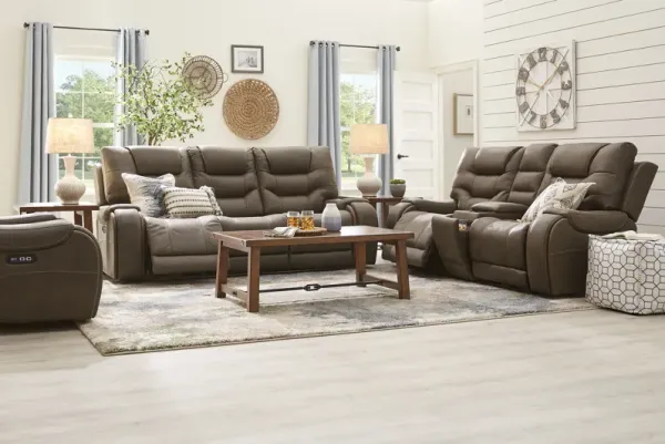 Laredo Springs Brown 3 Pc Dual Power Reclining Living Room