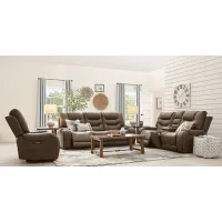 Laredo Springs Brown 3 Pc Dual Power Reclining Living Room