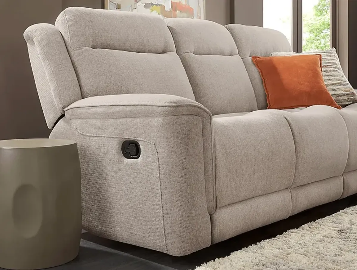 Kamden Place Cement 8 Pc Living Room with Reclining Sofa