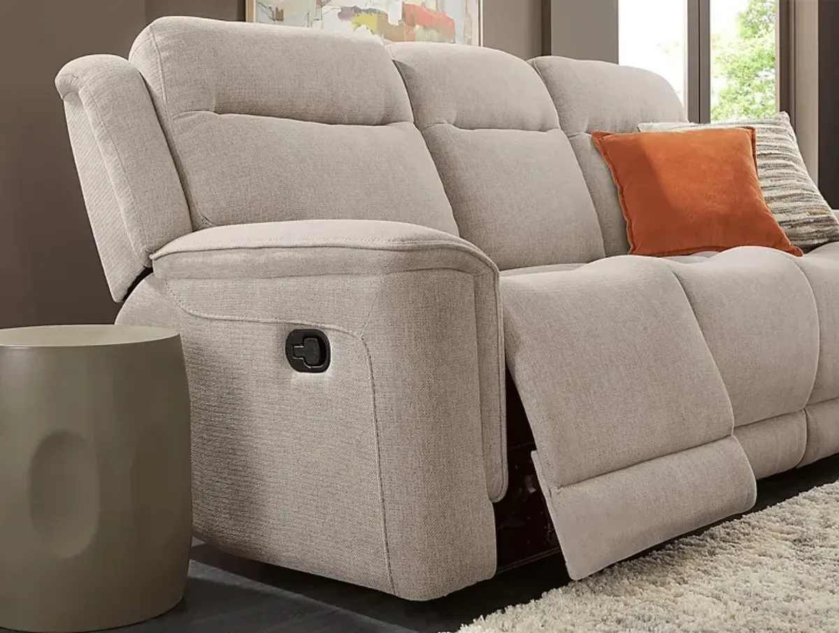 Kamden Place Cement 8 Pc Living Room with Reclining Sofa