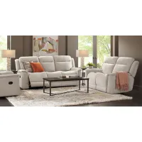 Kamden Place Cement 8 Pc Living Room with Reclining Sofa