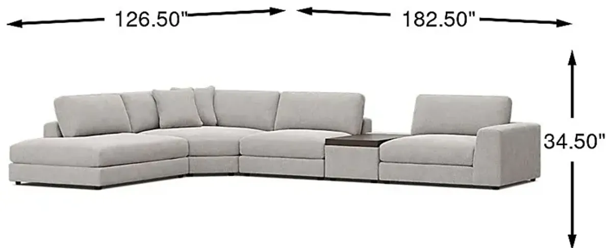 Gray 5 Pc ModularThree