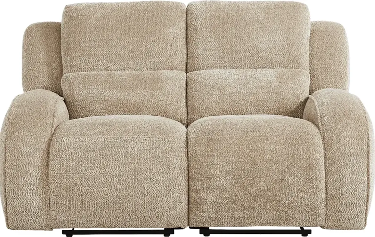 Crestwood Tan Reclining Loveseat
