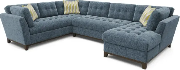 Weston Navy 3 Pc Sectional