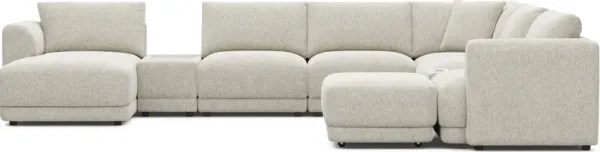 Ash 9 Pc ModularFour with Media Consoles