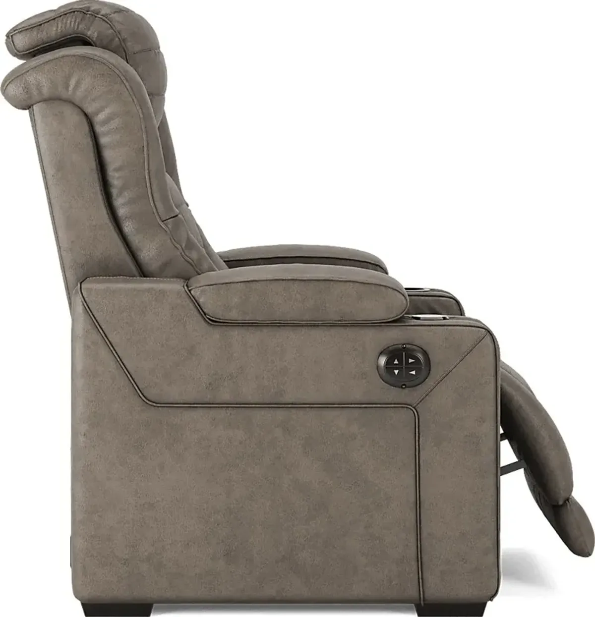 Chief Taupe Dual Power Recliner