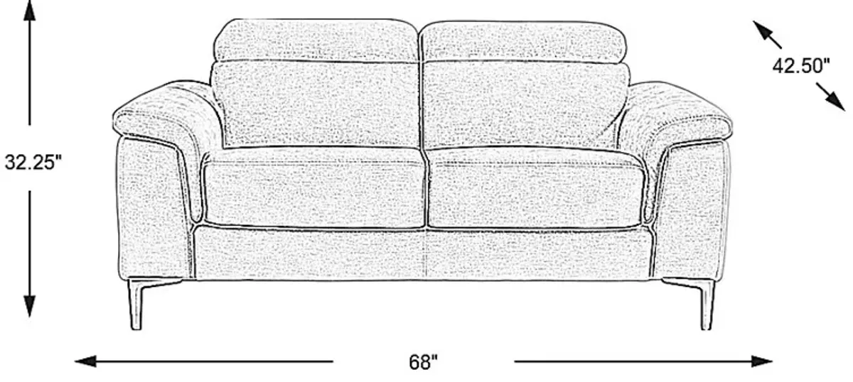 Weatherford Park Beige Loveseat